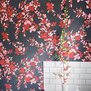 Anthropologie Farrow & Ball Hegemone Floral Wallpaper Roll